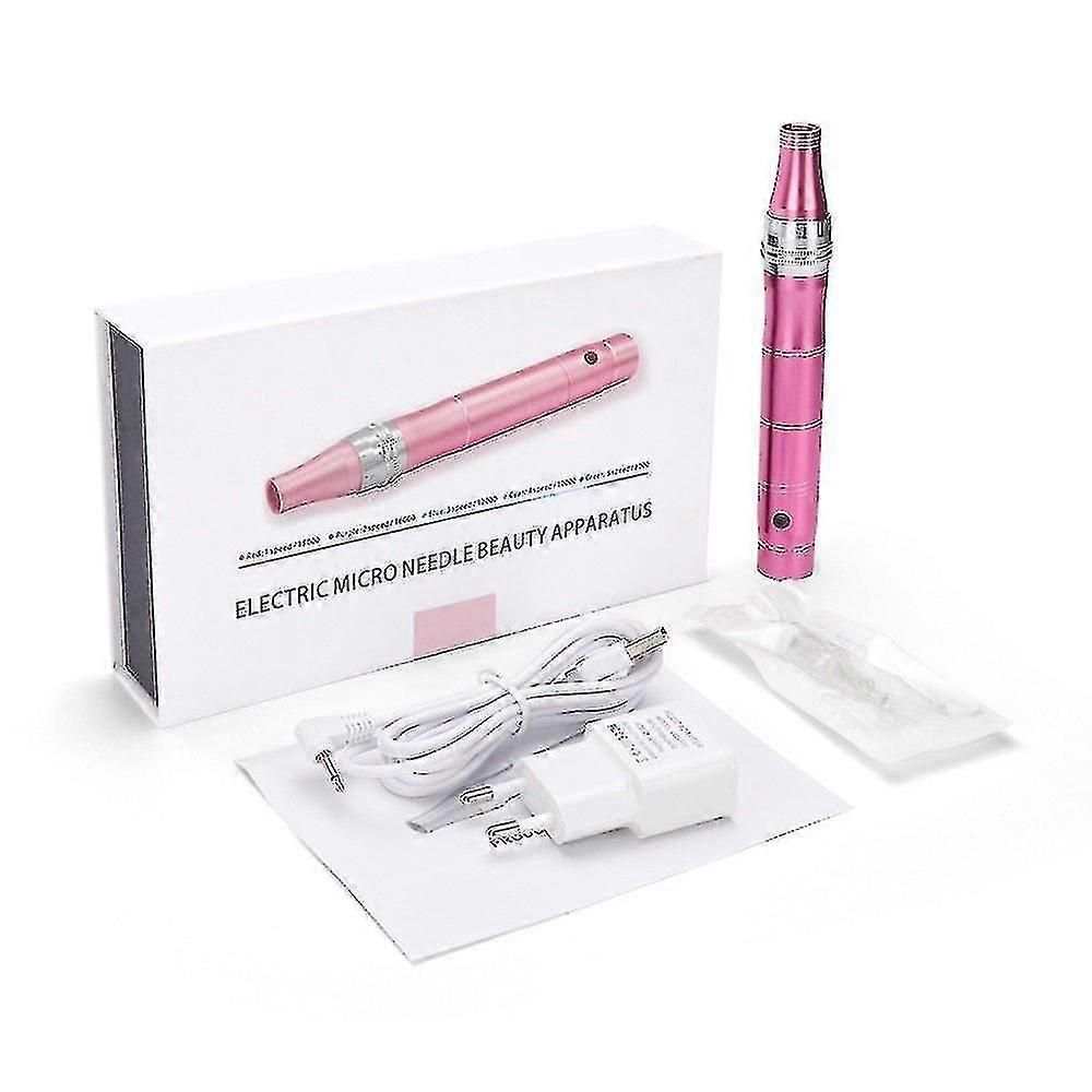 Naiwang Mircroneedling Pen Rechargeable Electric Instrument Screw Mouth Micro Needle Beauty Instrument Lyophilized Powder Introduction Instrument,pink