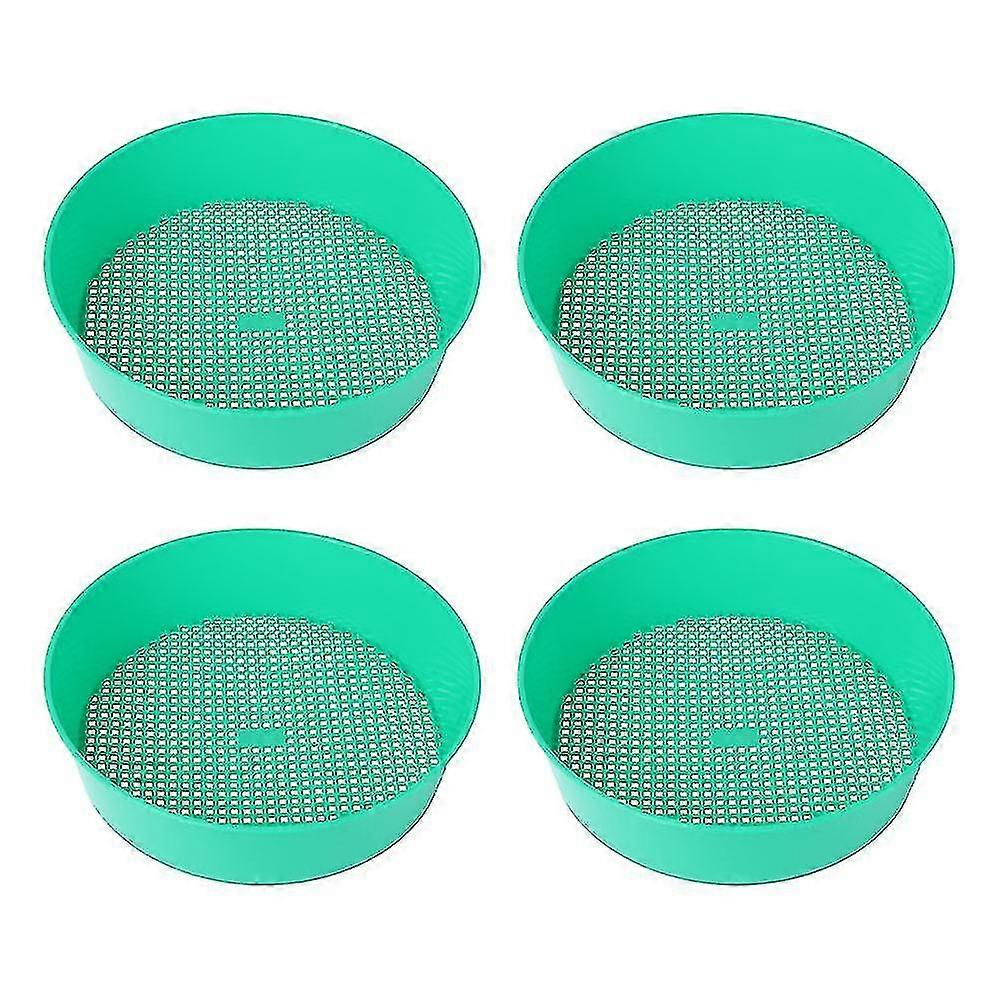 4pcs Plastic Sifting Pan Professional Sifting Classifier Gardening Classifier