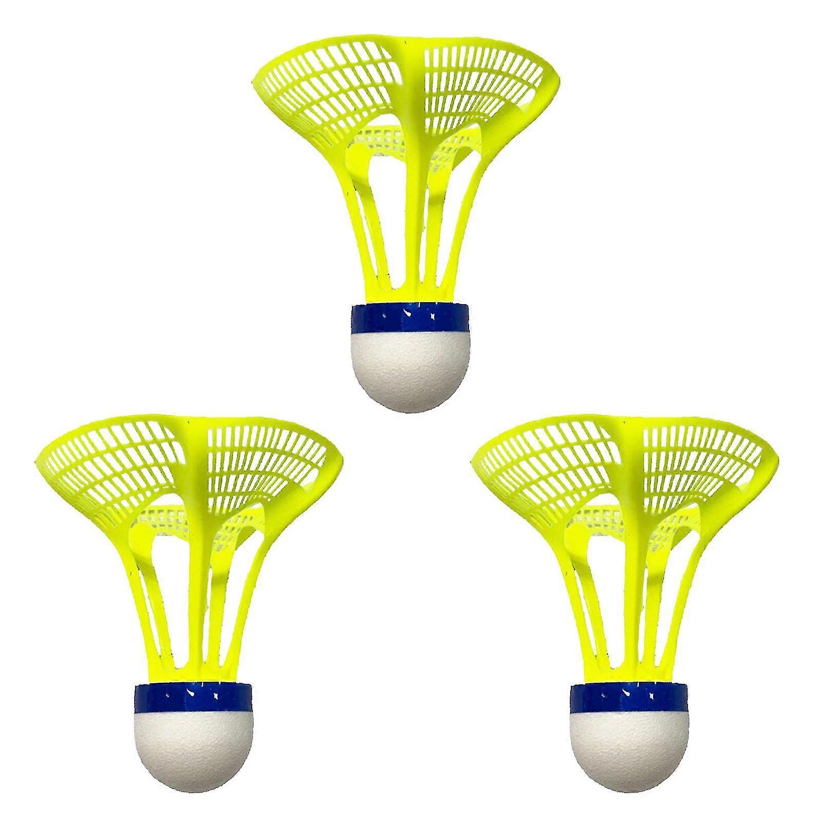 Windproof Outdoor Shuttlecocks 3pcs, For Training Badminton Nylon Ball