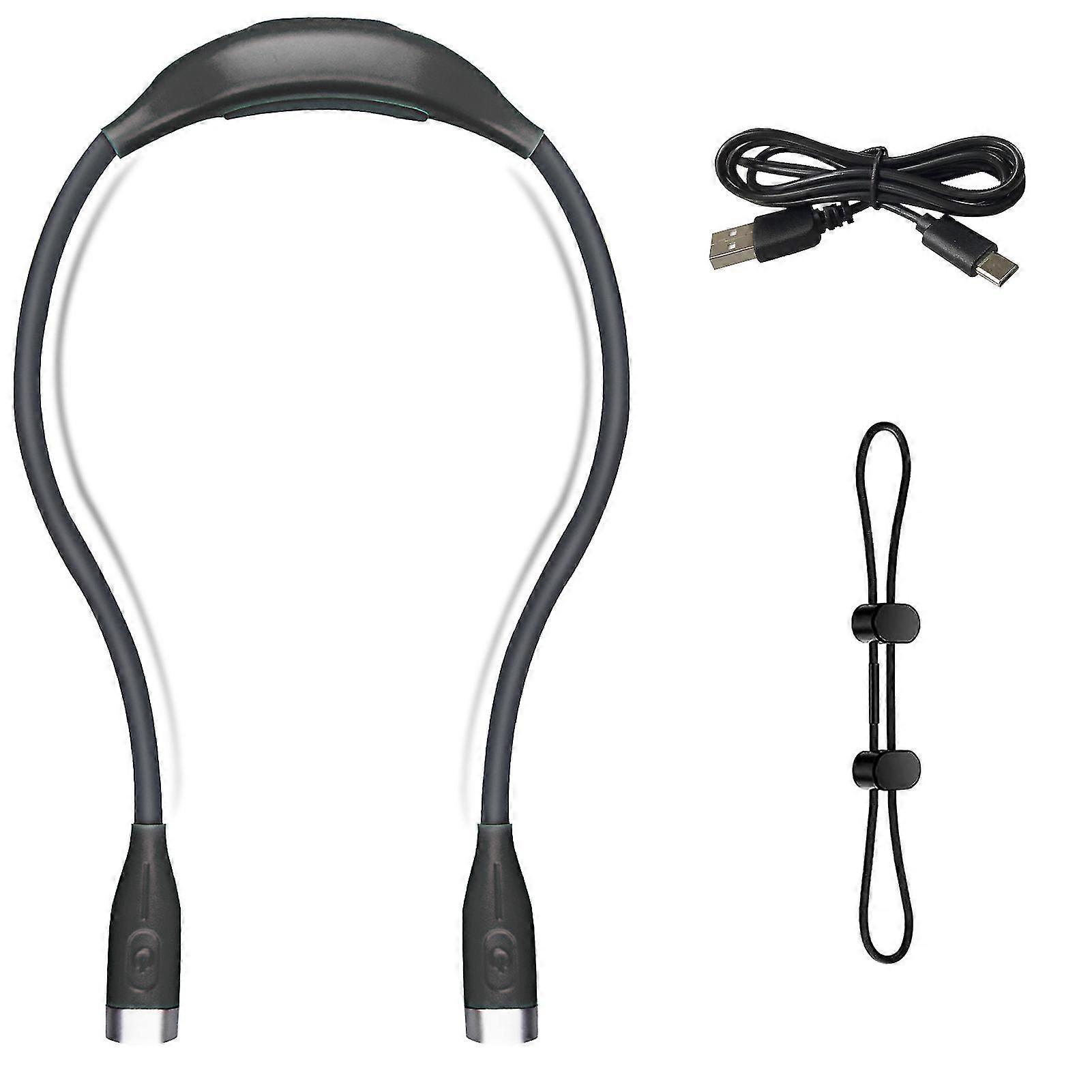 USB Rechargeable 3 Gears In Bed With Flexible Arm Foldable Neck Reading Light