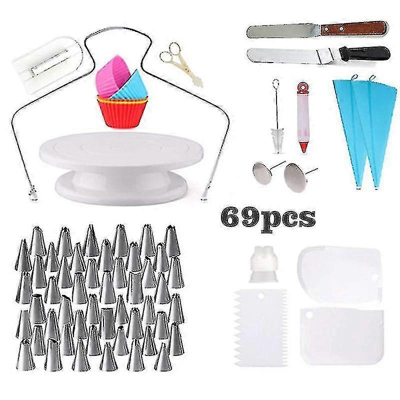 106 Pcs Multi-function Cake Decorating Kit Cake Turntable Set