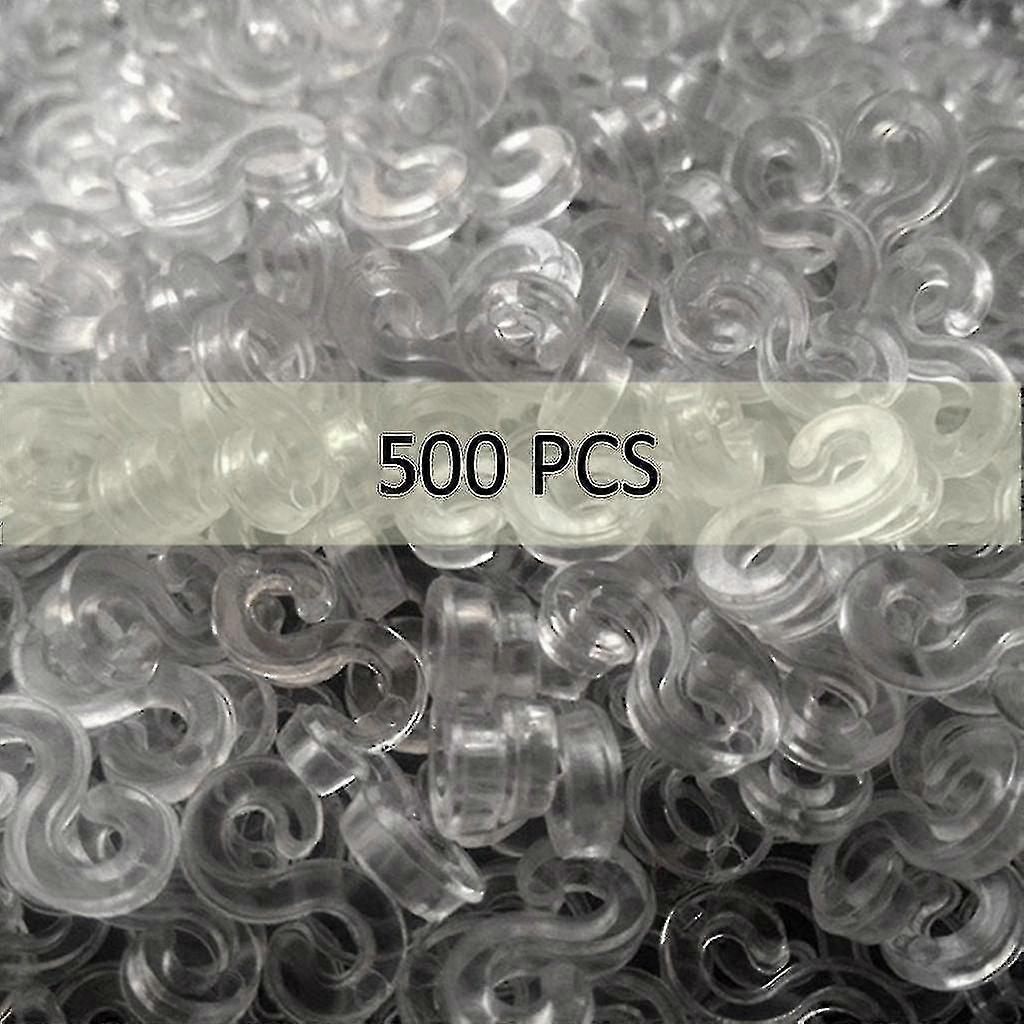 S Clip 500 Pcs For Loom Rubber Band For Diy Bracelet Making Refill Kitssxjv