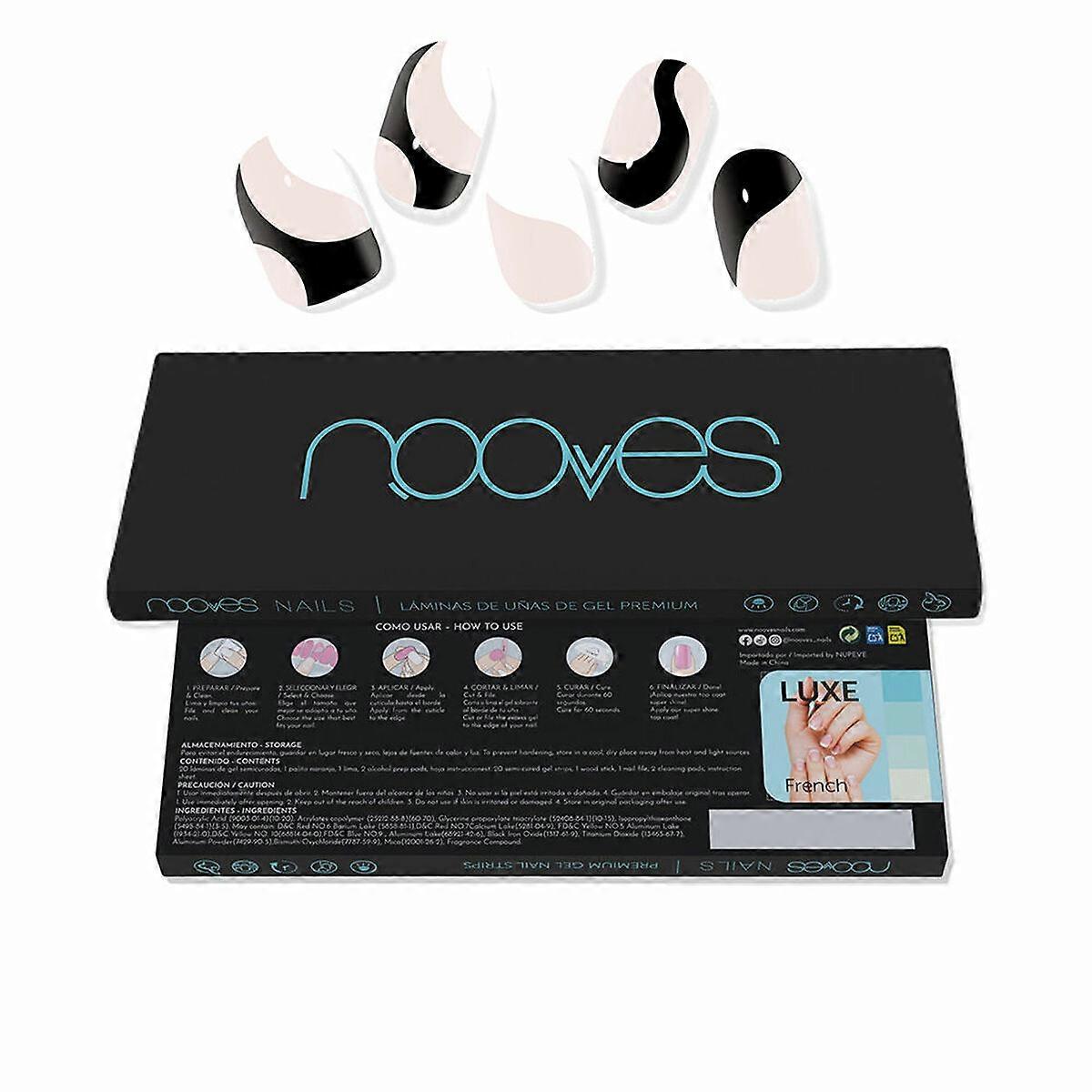 凝胶指甲箔 Nooves 白牛 (20 个)