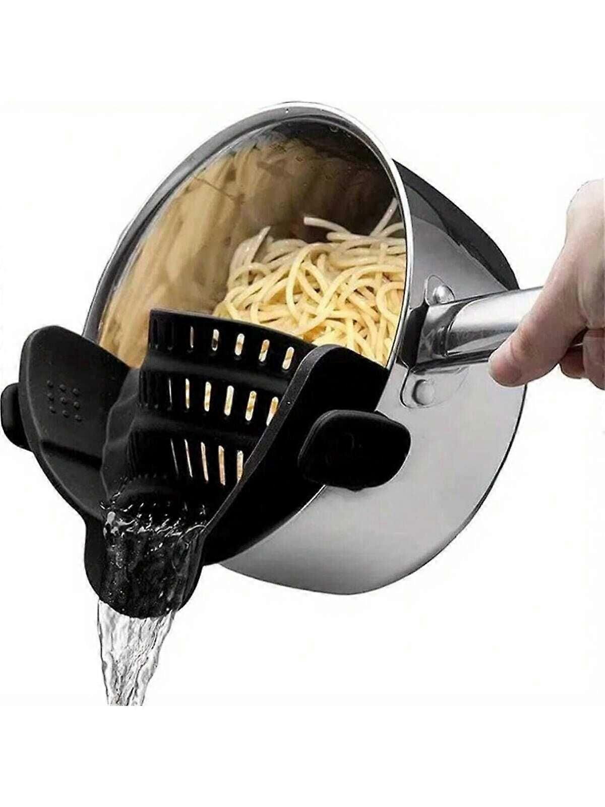 1 قطعة مصفاة ، مصفاة وعاء سيليكون ، مشبك سيليكون قابل للتعديل على مصفاة للأواني والأوعية ، مصفاة وعاء المطبخ ، مجفف وعاء يدوي ، فاكهة 