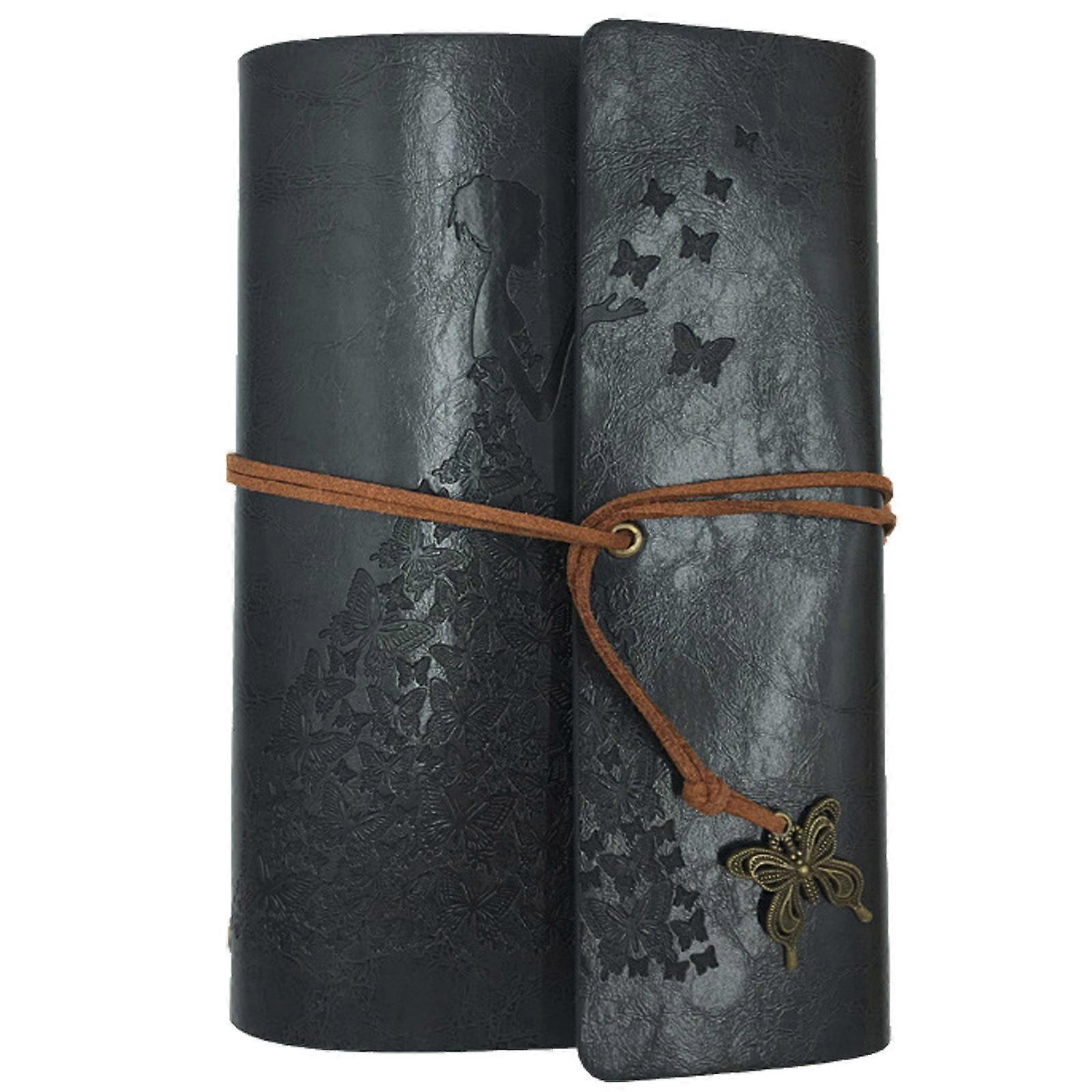 Vintage Kraft Notepad A6 Loose Leaf Notebook Leather Writing Journal