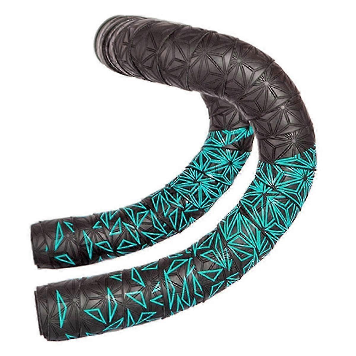 1pair Anti-slip Road Bike Handlebar Tape Pu Shock Handle Bar Tape W/ Bar End Plugs Bicycle Pu Anti-vibration Wrap Tape,e