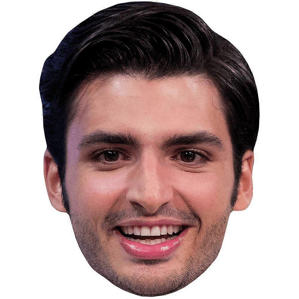 Carlos Sainz Jr (Beard) Celebrity Mask, Flat Card Face