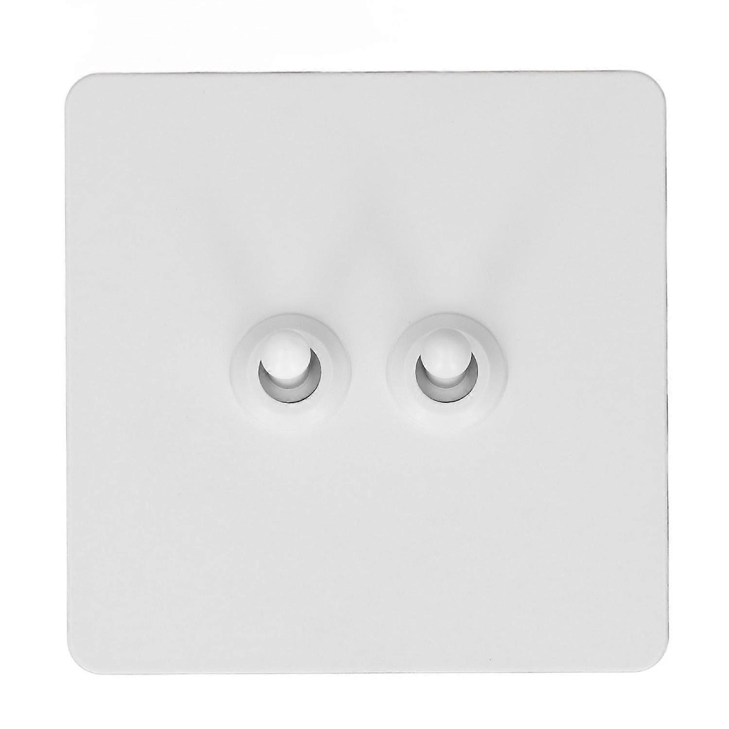 Wall Toggle Switch Stainless Steel Panel Insulated PC Base 2 Gang 2 Way Double Pole Toggle Switch Mi