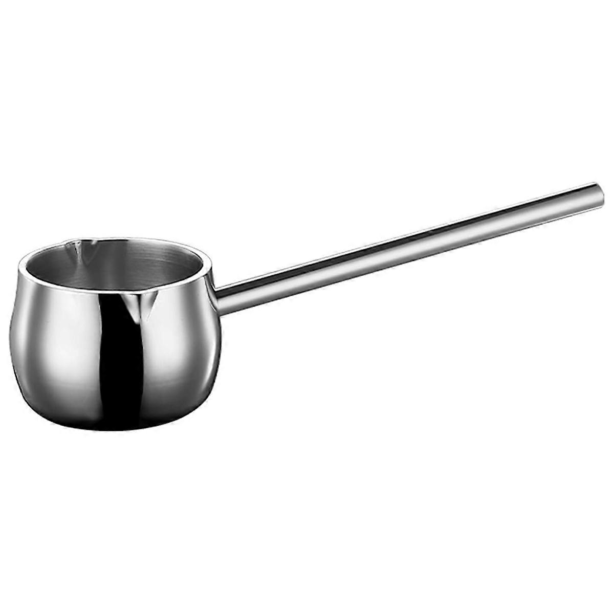 Mini Butter Warmer with Long Handle Induction Milk Warmer Pot Small Saucepan SUS316 Tri-Ply Stainle