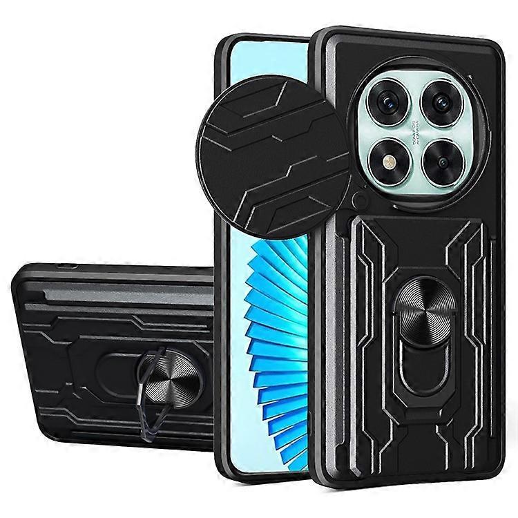 Compatible For Xiaomi Redmi Note 14 Pro 5G Case PC+TPU Kickstand Phone Back Cover with Camera Slider