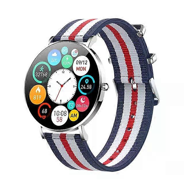 New Ultra Thin Smart Watch Adult 1.36" 360*360 HD Pixel Display Always Show Time Call Reminder Smartwatch Ladies+Box
