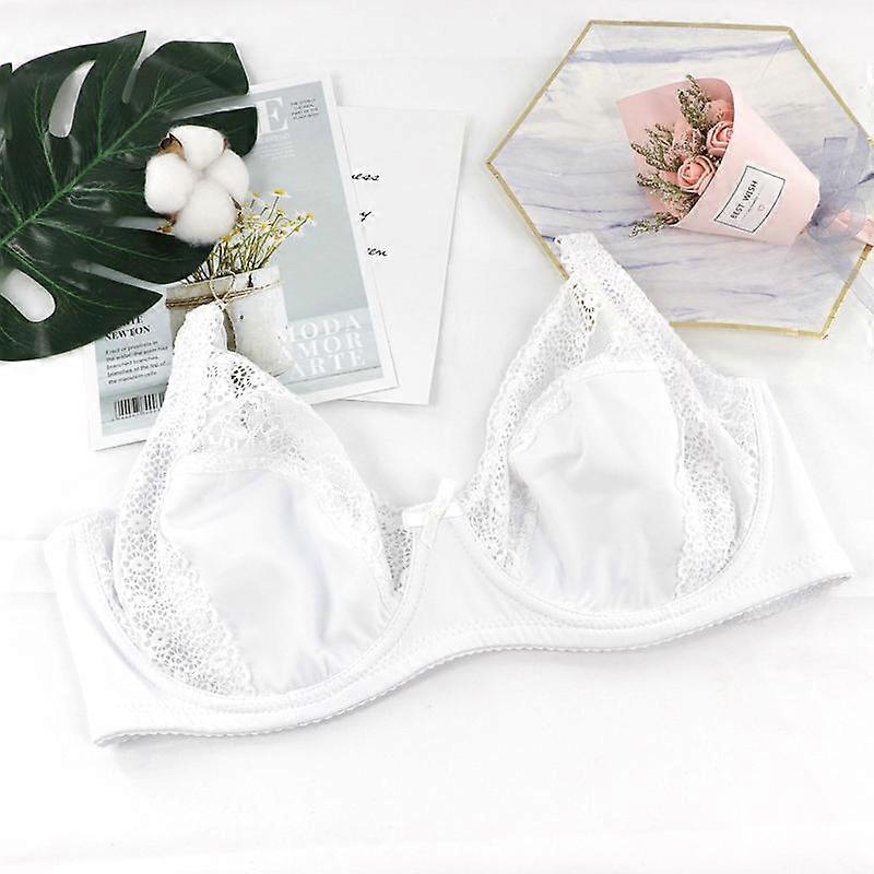 Women's Plus Size Lace Bra - Ultra Thin & Breathable