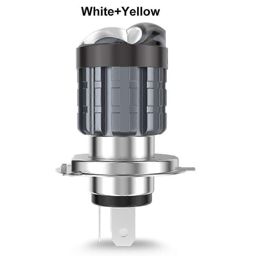 1Pc 30000LM BA20D H6 H4 LED Motorcycle Headlight Bulb Scooter Lights Double Fisheye Lens CSP Moto LED Motorbike Lamp White Amber