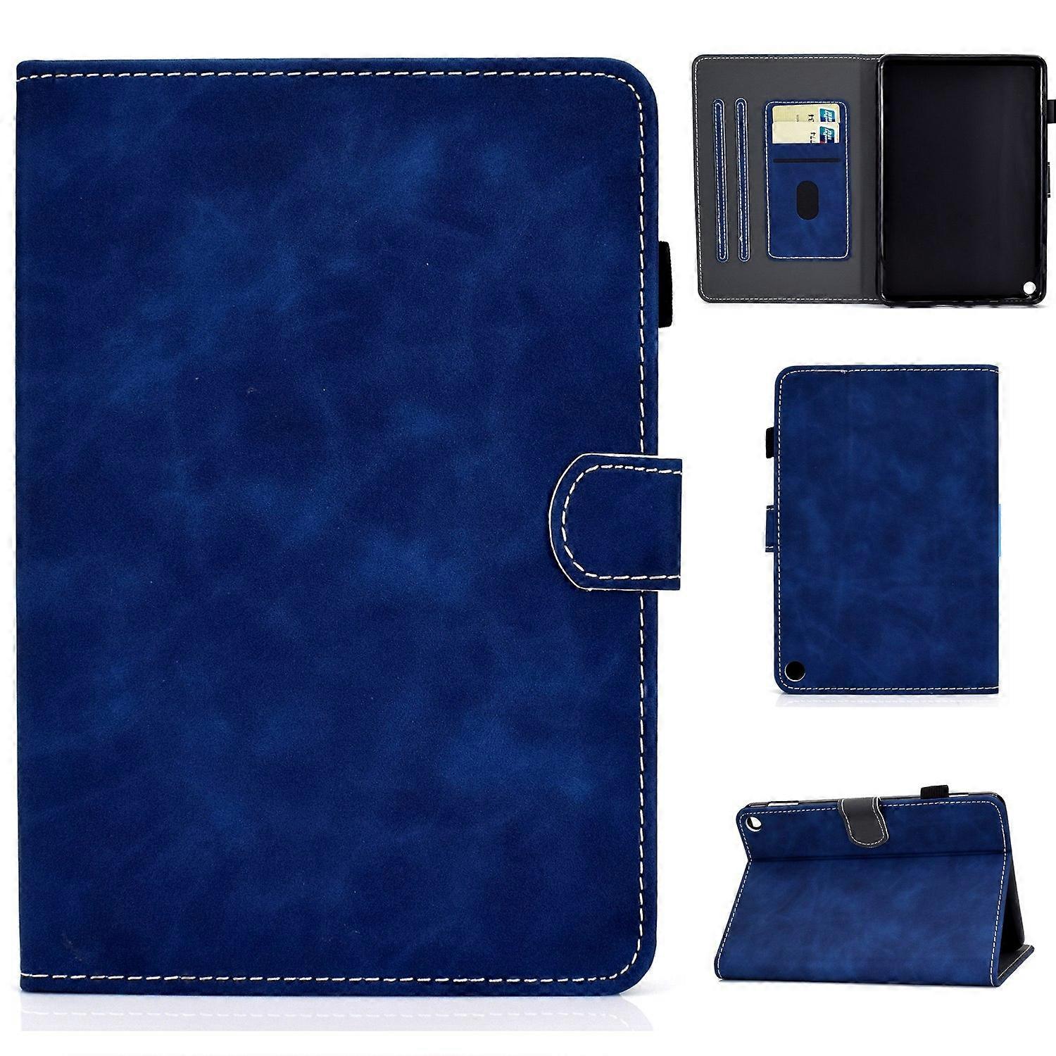 For Amazon Fire Max 11 2023 Cowhide Texture Smart Leather Tablet Case