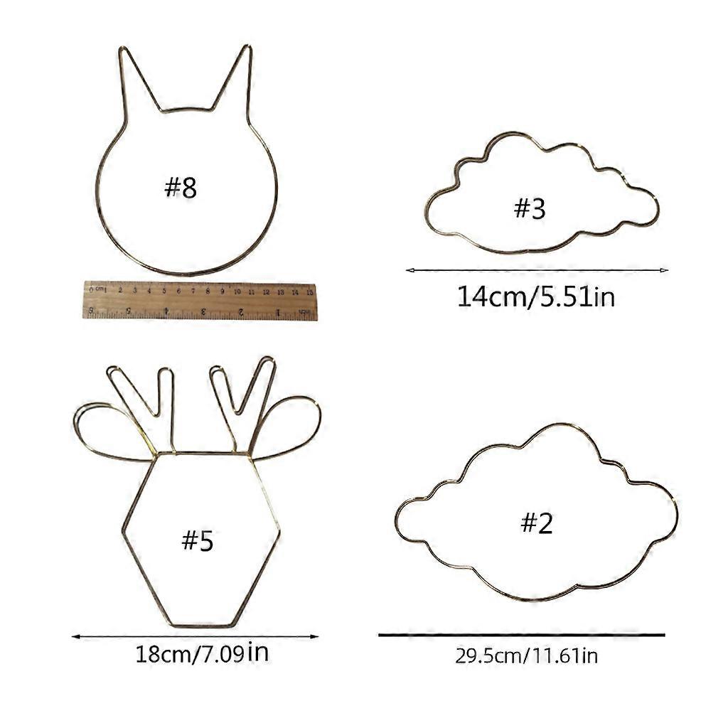 Dream Catcher Metal Hoops Irregular Cloud Animal Shape DIY Macrame Iron Ring