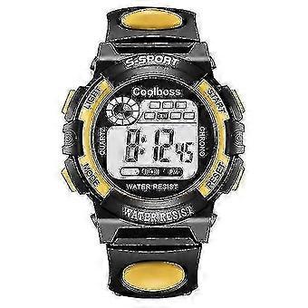 Silic S, Led Digital Sport Kids Watchesyellow