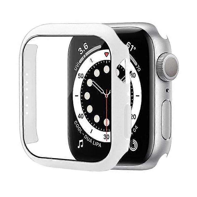 Shockproof PC Protective Case with Tempered Glass Film For Apple Watch Series 8 / 7 41mm