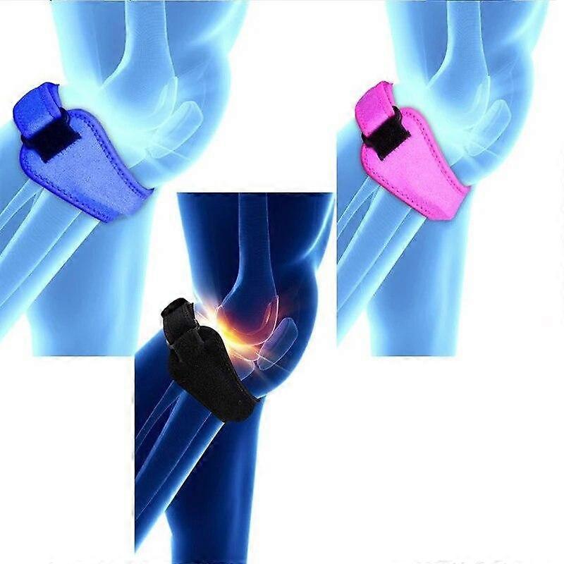1 Piece Adjustable Knee Brace with Patellar Tendon Compression Protector Support Slider Pad Protective Gear Badminton Running