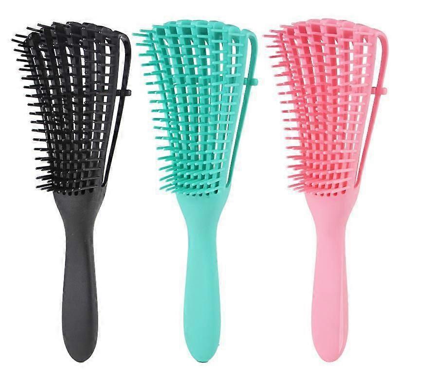 Three hair combs, straight hair combs, octopus massage combs