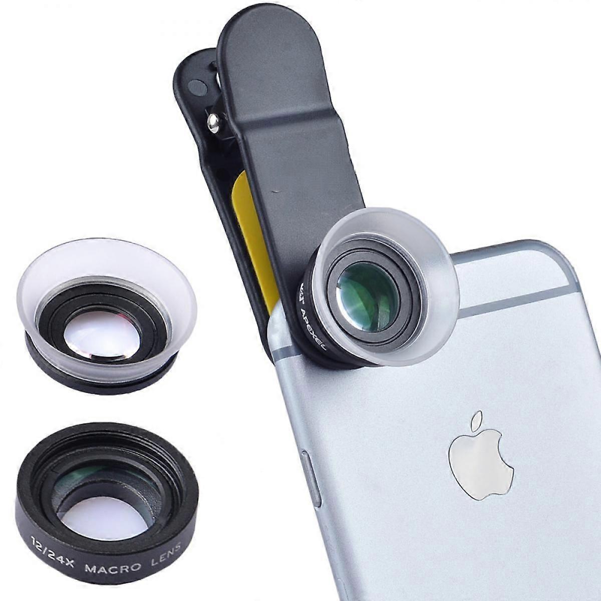 Universal Clip Lens 2 In 1 Wide Angle Camera Lens Kit