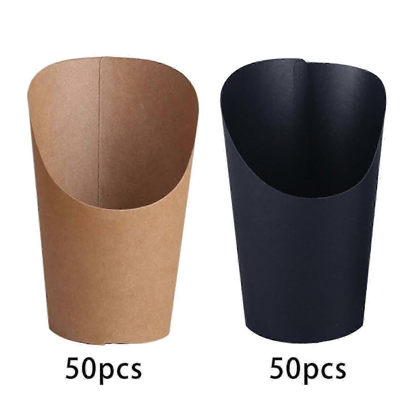 Egg Waffle Paper Cup Kraft Paper Cups Holder Thickened For Food Trays Store-Good