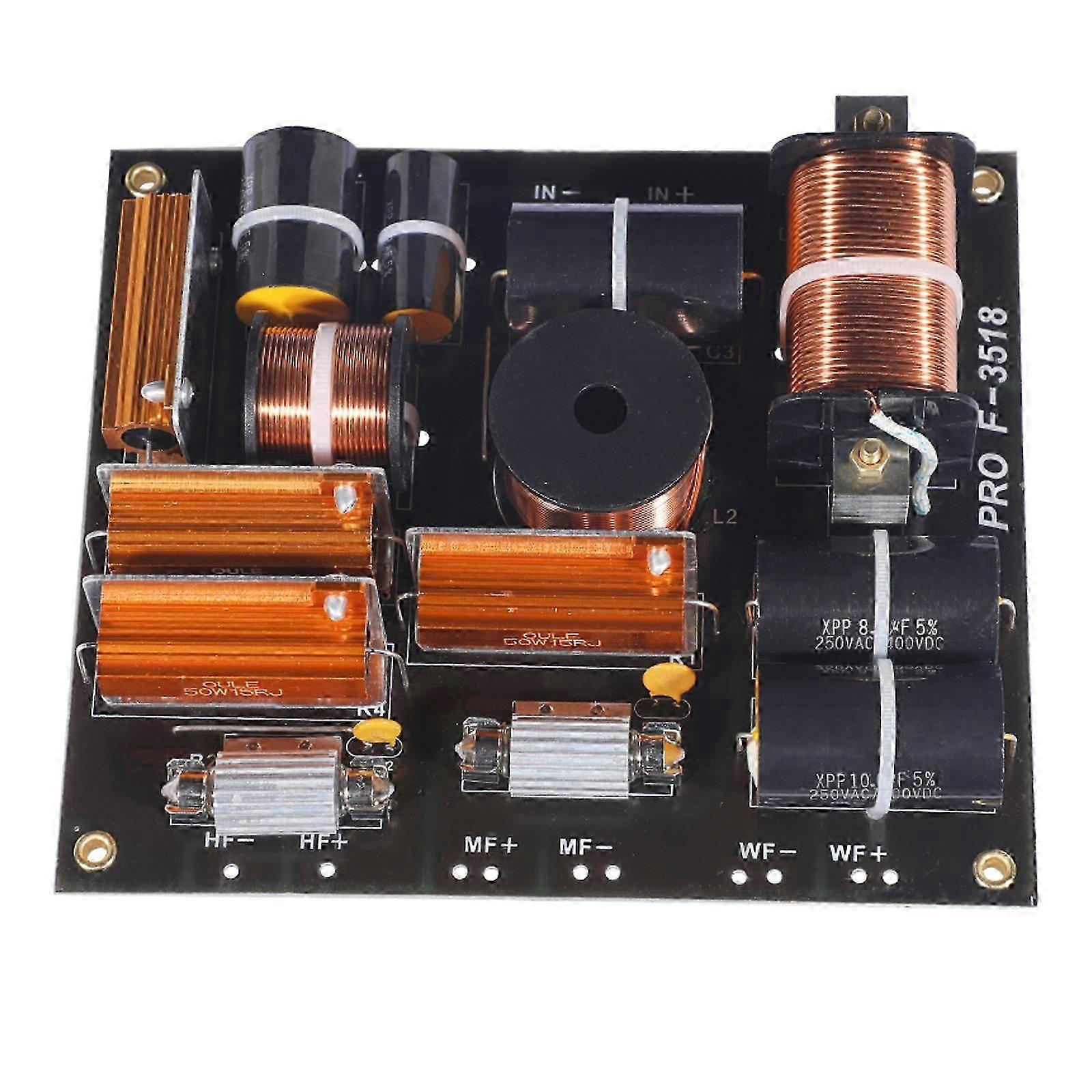 1200w 3-vägs Stage Audio Crossover Hi-fi-högtalarfrekvensdelningsfilter
