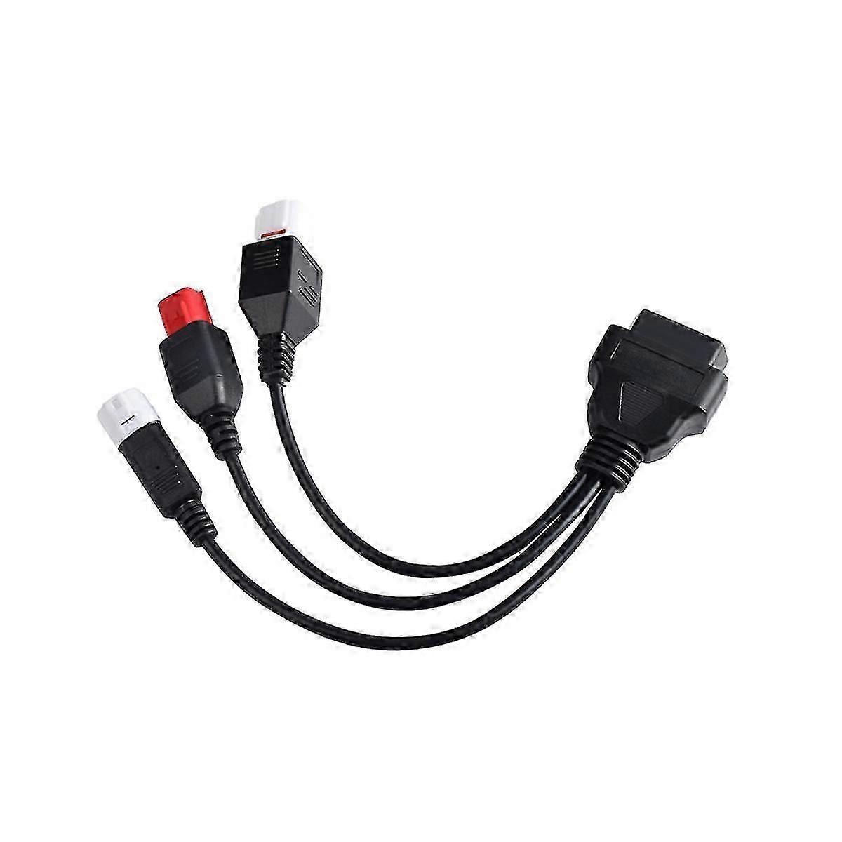 Motocicleta Para 3 pines, 4 pines y 6 pines Cable conector de diagnóstico Obd2 para motocicleta Obd Extension Cabl f54