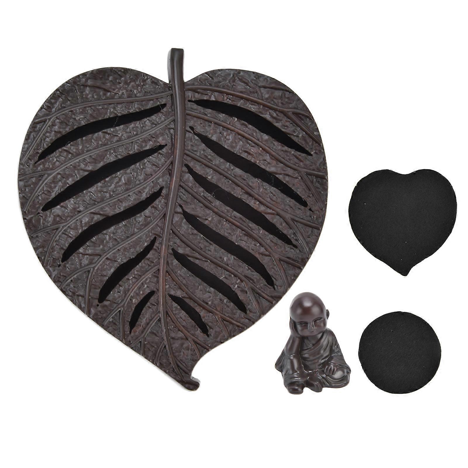 Incense Holder Burners Leaf Shape Mini Size Easy Clean Mood Relief