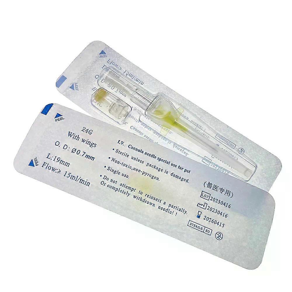 Gaibosi Pet Animals IV Cannulas With Heparin Cap Introcan Winged Place An Catheter Over Intravenous Indwelling in Vein Disposable Tools