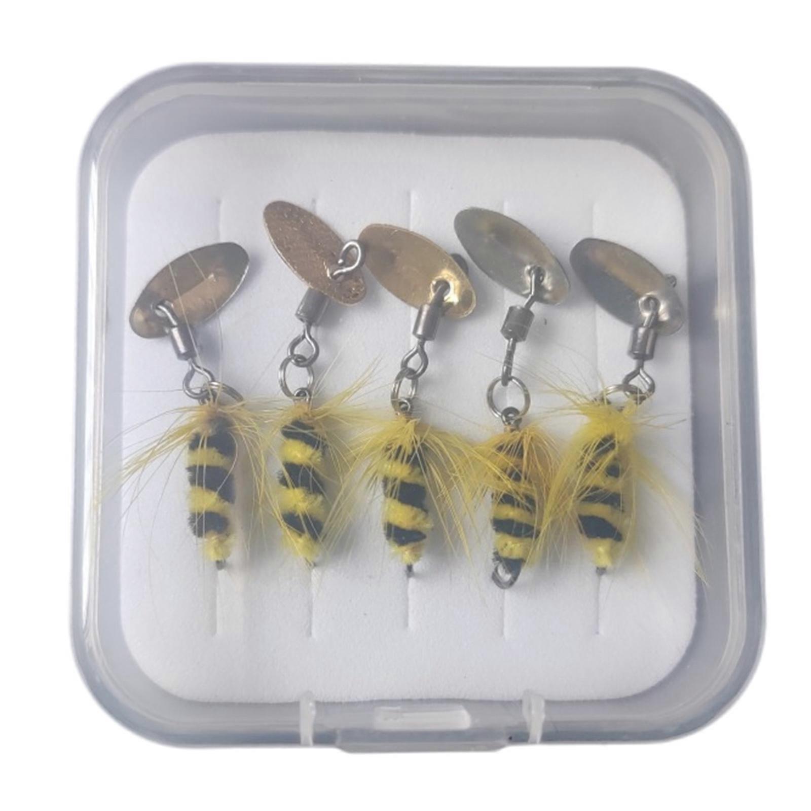 5 יחידות דיג בחכה פיתיון שחייה מסתובב פאייטים פתיונות פתיונות דיג מלאכותי עם וו דגים אביזרי דיג מתמשך