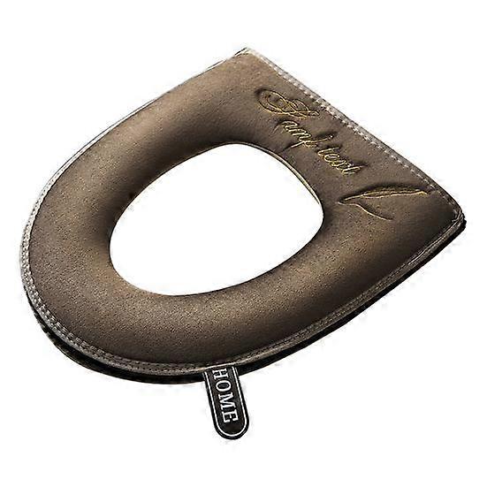 Wear-resistant 4 Colors Useful Convenient Embroidery Soft Waterproof Toilet Cushion Toilet Seat Cushion
