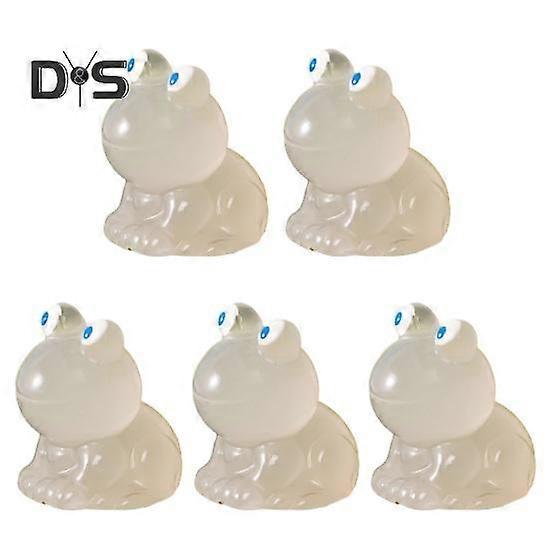 5Pcs Vibrant Color Miniature Sculpture Luminous Creative Miniature Landscape Ornament Colorful Glow-in-the-Dark Frog