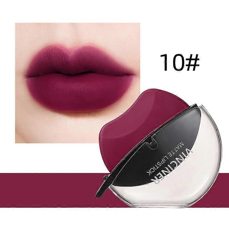 12 Colors Lazy Lipstick, Matte Lipstick Set Lazy Lipstick Long Lasting High Pigmented Lip Gloss Non-stick Cup Velvet Lip Stick Stain Lip PU7277