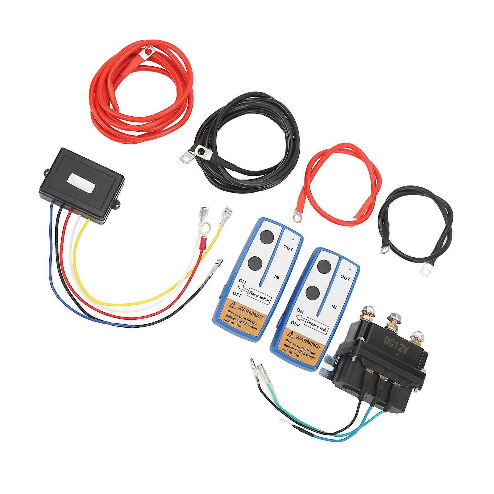 12V Wireless Winch Remote Kit 63070 250A for 2000-5000lb ATV UTV
