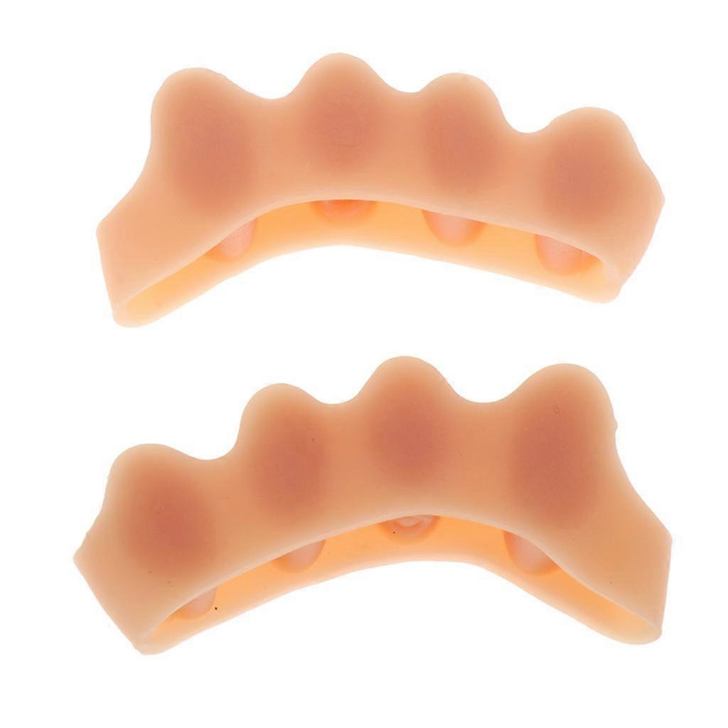 Silicone Toe Separators Bunion Gel Rubber Spacers Nail Polish Applying Tools