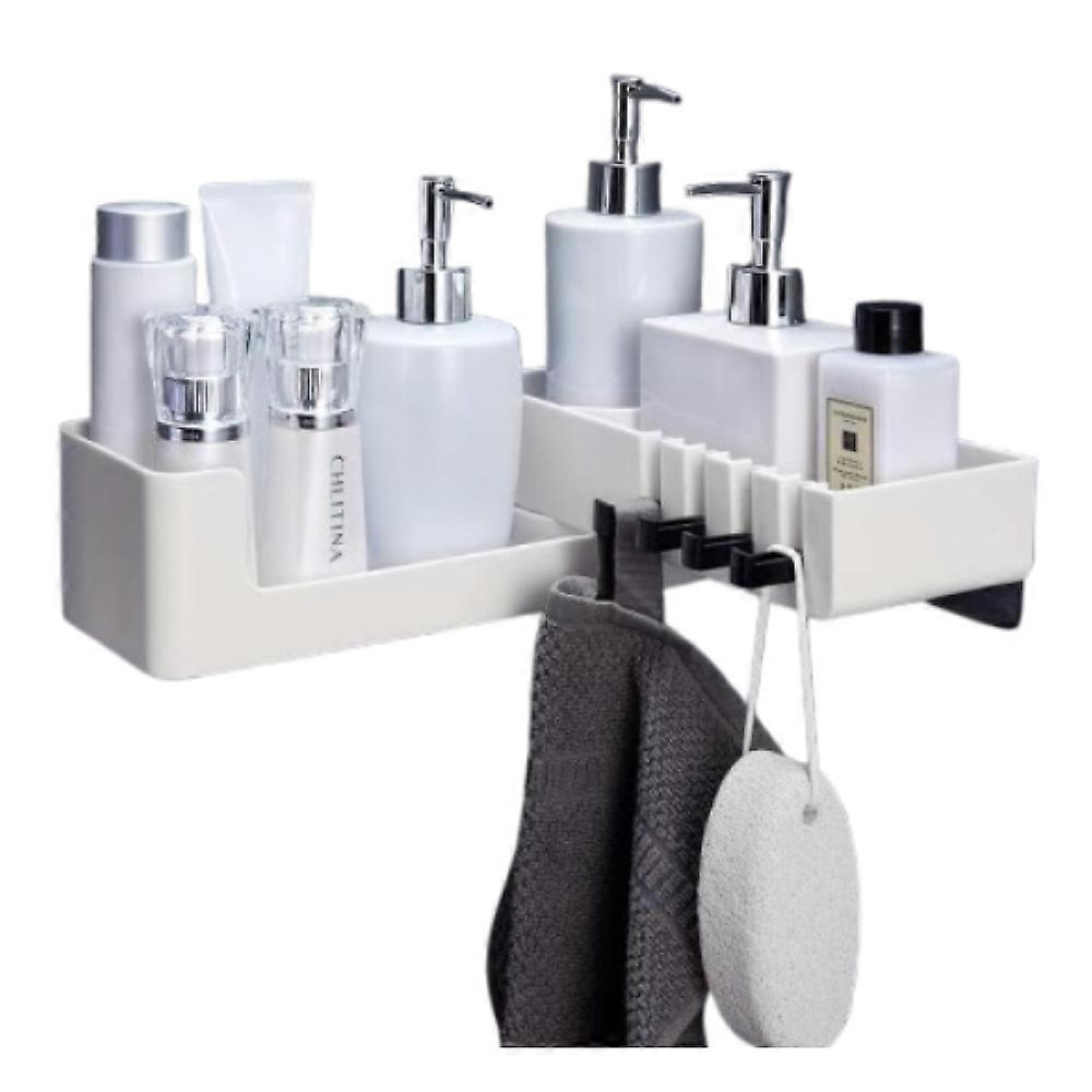 Shower Caddy, Adhesive, Rustproof Stainless Steel, Drill-Free Installation