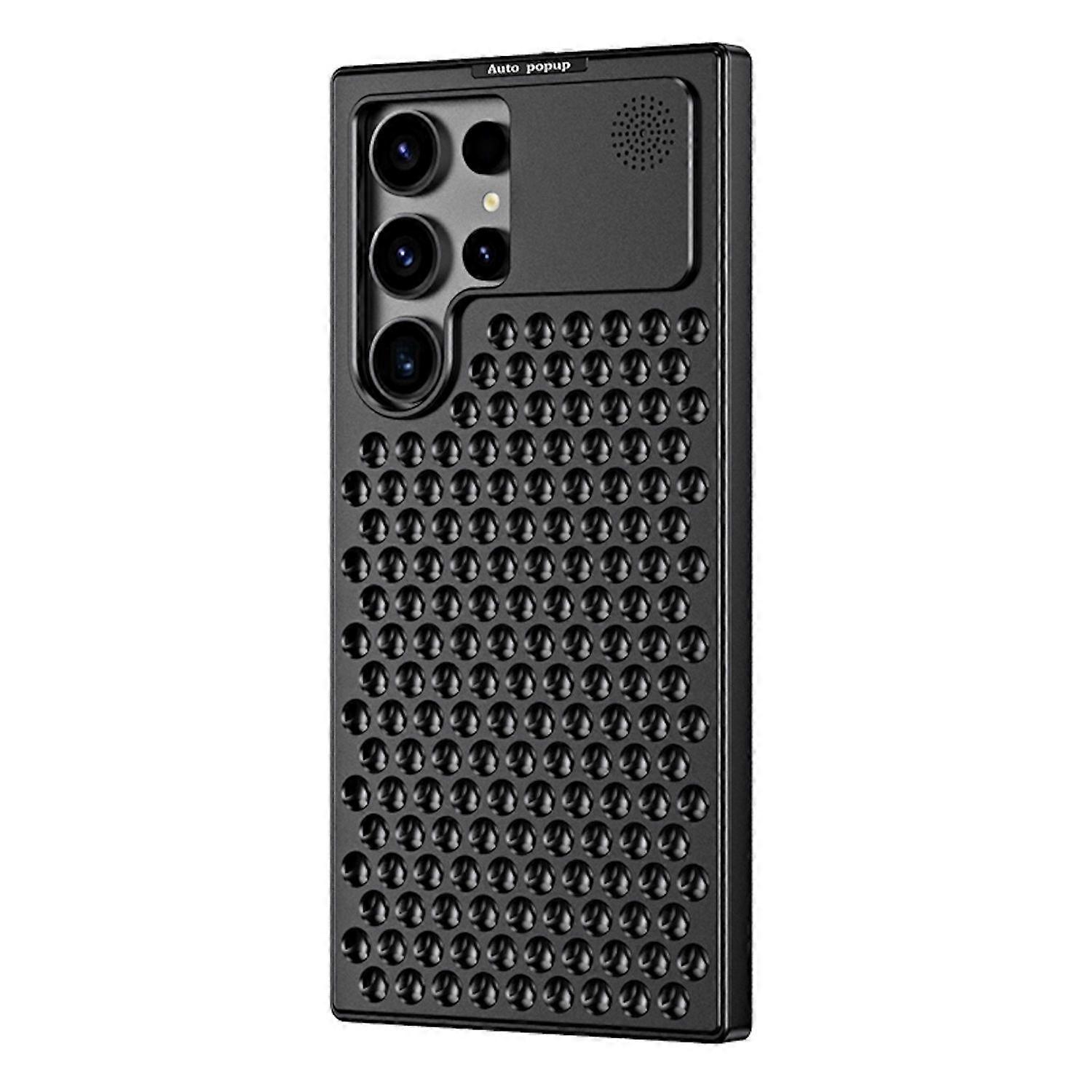 For Samsung Galaxy S25 Ultra Premium Aromatherapy Cooling Case Black