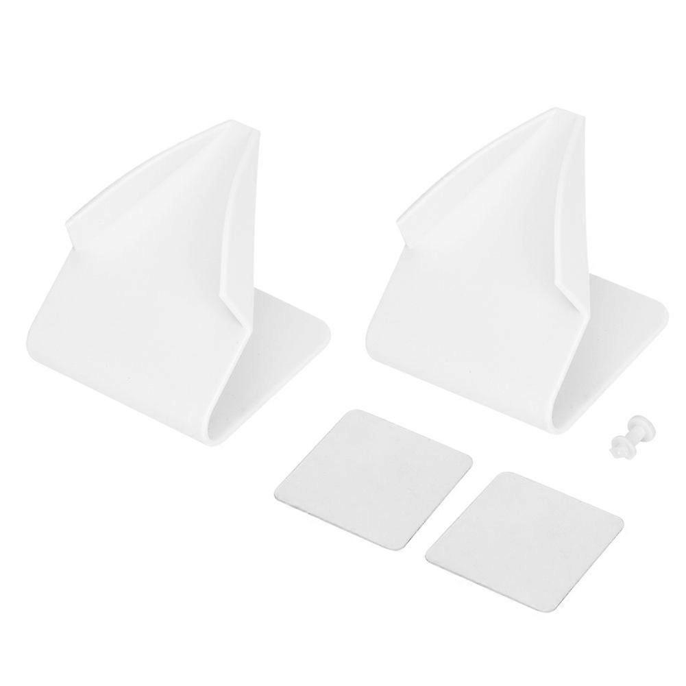 2Pcs Household Bathroom Multi-Functional Soap Box Punch-Free Draining Soap Storage RackWhite