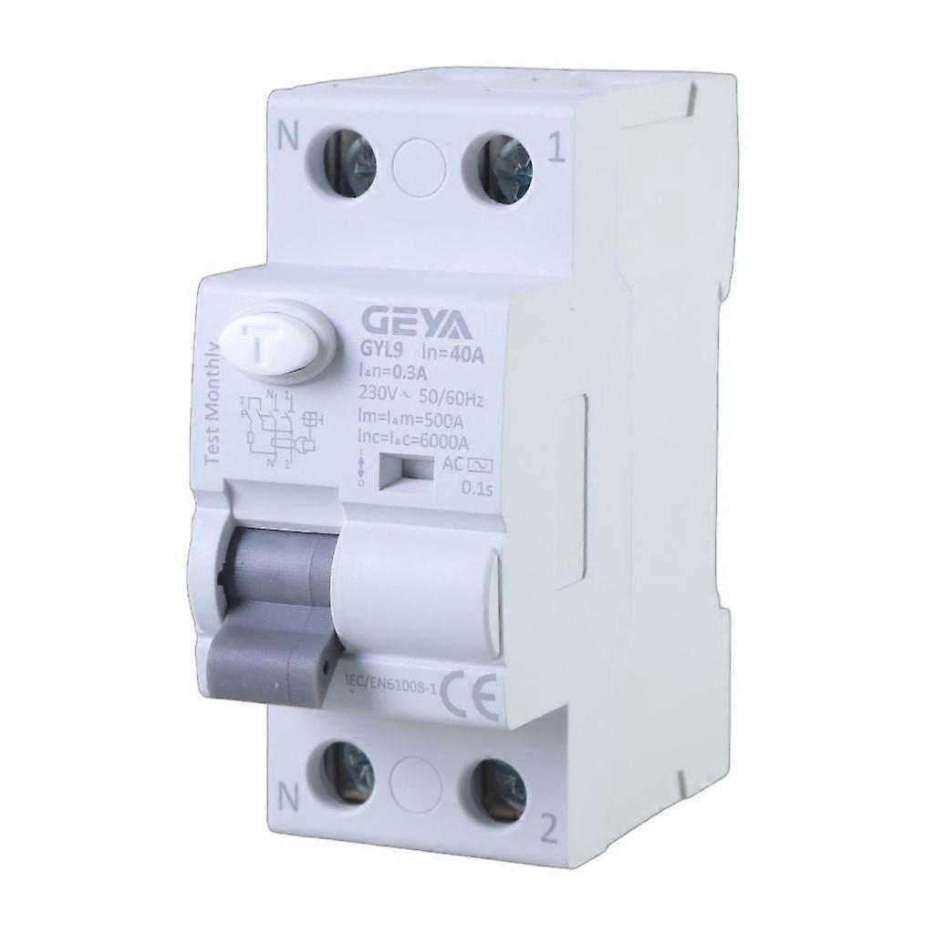 2P 40A Automatic Self-Reclosing Device Circuit Breaker 30mA/100mA/300mA