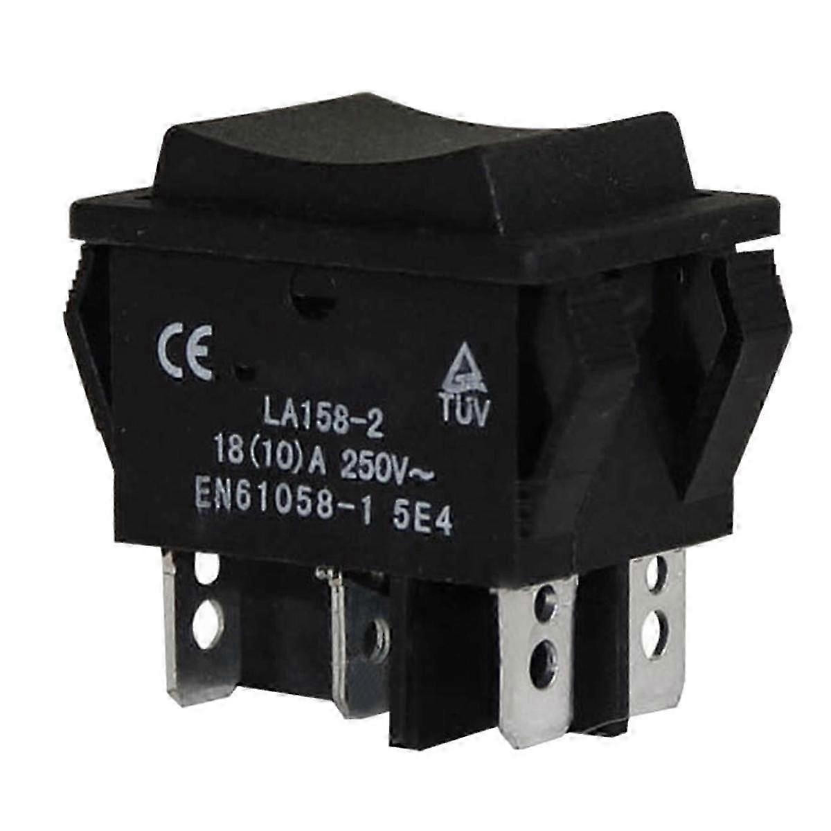 Mini interrupteur de commande électrique étanche, double réinitialisation, LA158-2, 10 A, 250 V