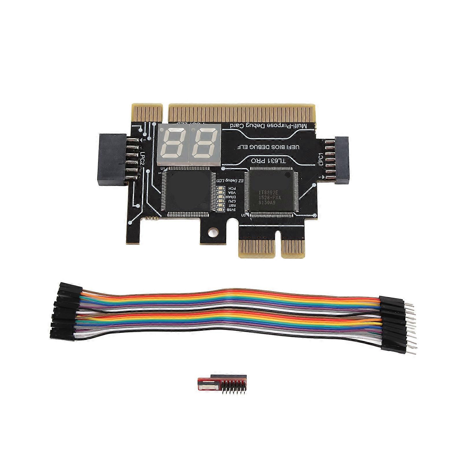TL631 PRO Diagnostic Card Desktop Laptop PCI E Debugging COM DEBUG MAC LPC Testing