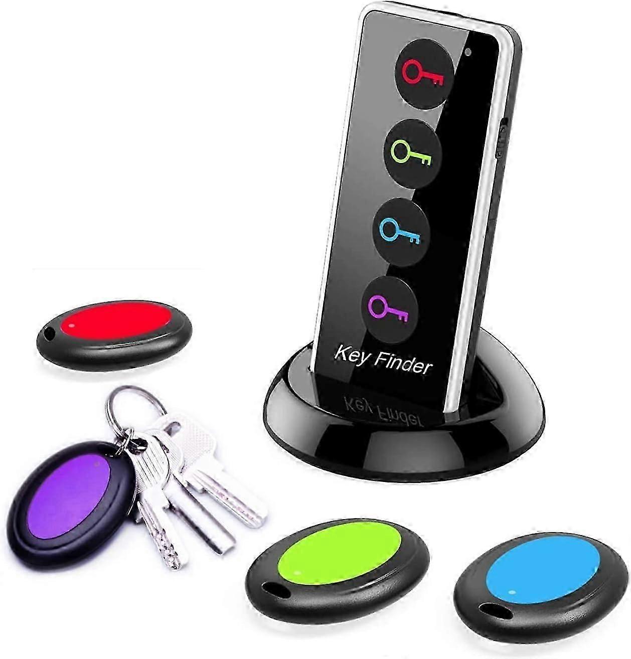Wireless Tracker Remote Key Finder Locator, 80db+ Rf Item Locator Tags With 98ft