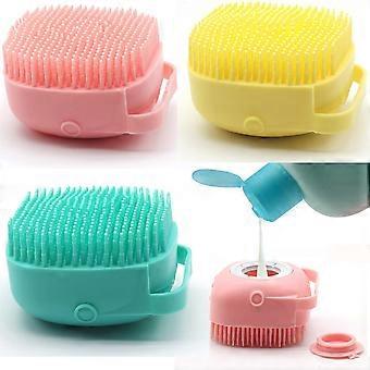 Body scrubber with soap dispenser for shower, 3