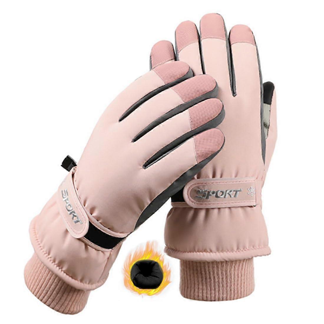 Touch Screen Winter Warm Gloves for Skiing and Snowboarding, Waterproof, Insulated, Unisex Size, Black
