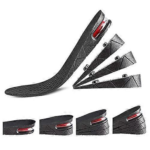 Breathable 4 Layers Height Increasing Insole 3.54 Inch Elevator Air Cushion Shoe Lift Insole for Comfort and Support