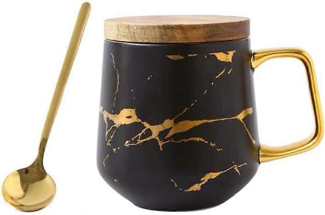 Porcelain Tea Cup Coffee Mug Set for Afternoon Tea - Marble Pattern