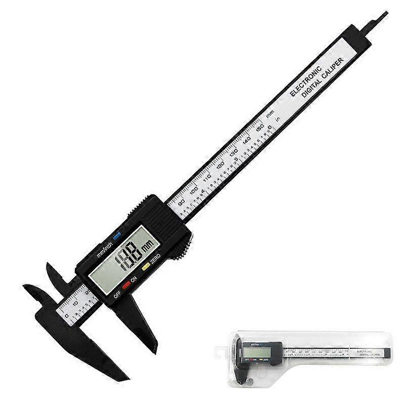 Vernier Caliper Tools Electronic Digital Caliper (Black Transparent Box 0-150mm)