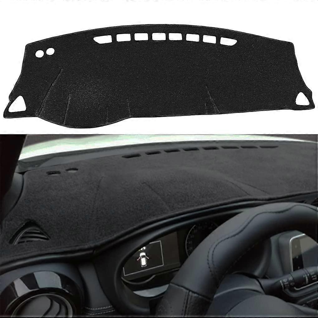Dash Cover Mat Custom Fit for Nissan Kicks/Kicks E Power Dashboard Pad Carpet (Black) Z14