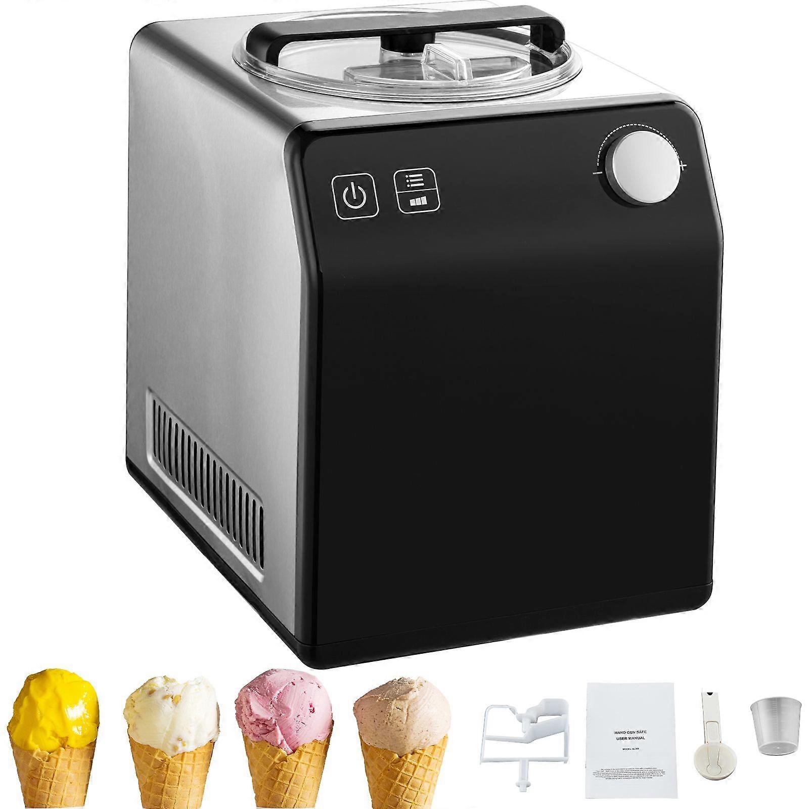 Sorbetière automatique verticale avec compresseur intégré, machine à glace à 4 modes