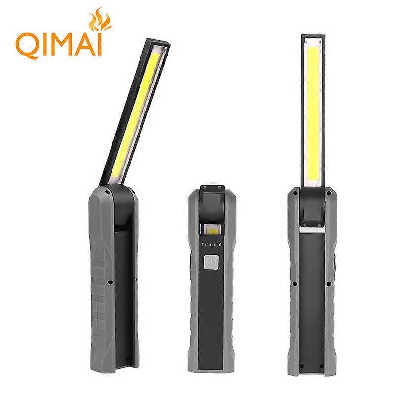 COB work light USB charging built-in battery foldable with rubber coating process with magnet LED maintenance light